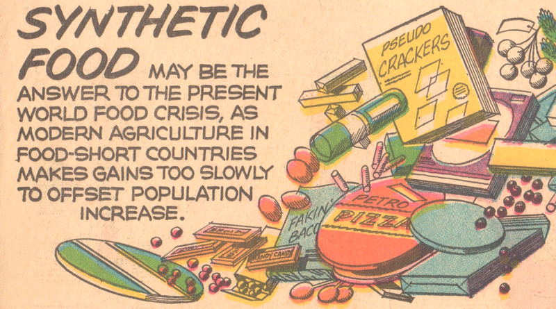 Illustration for article titled Synthetic Hamburgers Are the Future--And Have Been for Decades